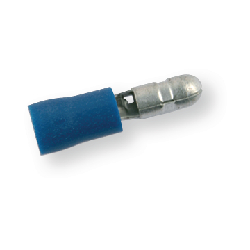 Izolirani plavi priključak klin/bullet